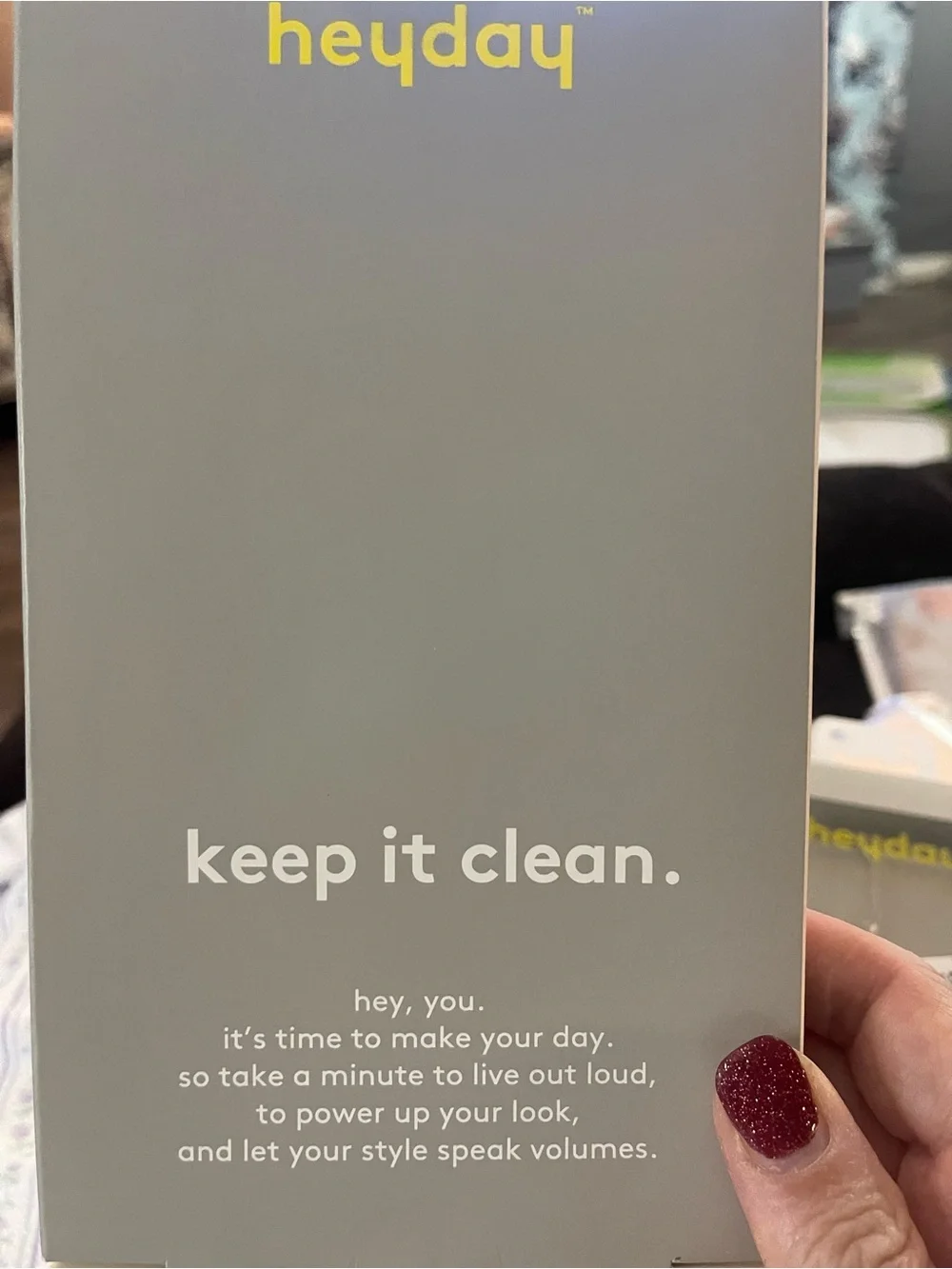 heyday Transparent Clear Phone Case with Yellow Logo